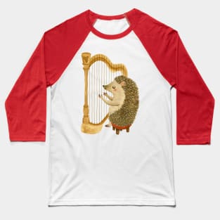 Hedgehog Harpist Baseball T-Shirt